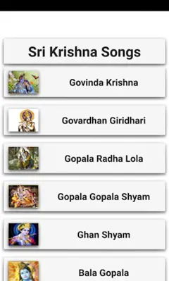 Sri Krishna Songs android App screenshot 14