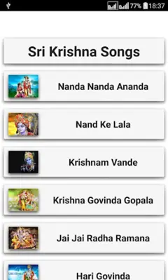 Sri Krishna Songs android App screenshot 15